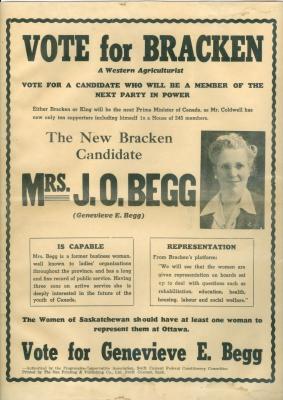 Mrs J O Begg Federal Election Campaign Flyer (1945-07-11)