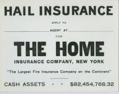 Hail Insurance Company Sign