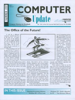 Computer Update Newsletter (1997 Summer)