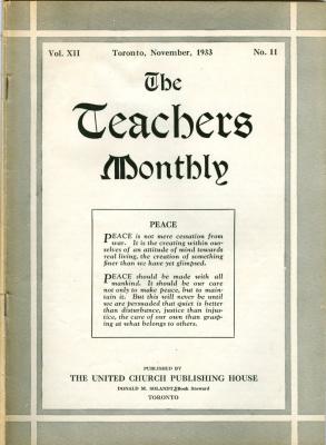 Teachers Monthly Newsletter (1933-11)