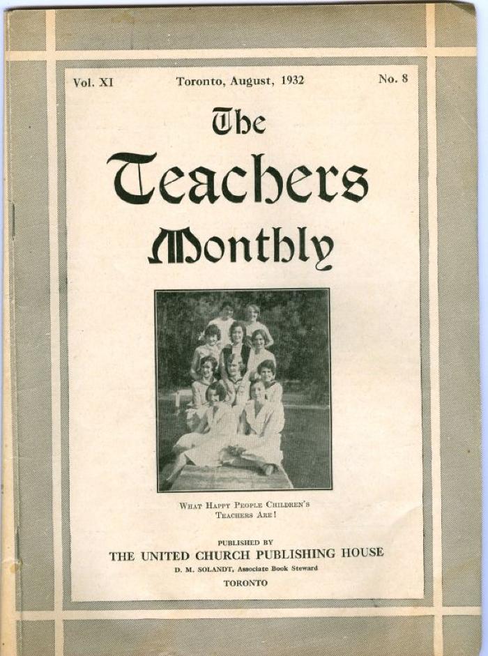 Teachers Monthly Newsletter (1932-08)