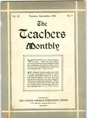 Teachers Monthly Newsletter (1932-09)