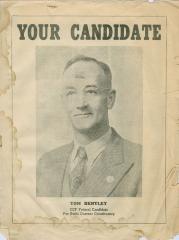 Tom Bentley Federal Election Campaign Flyer (1945-07-11)