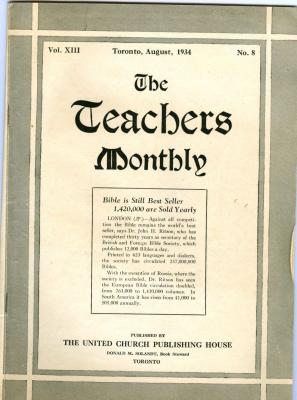 Teachers Monthly Newsletter (1934-08)