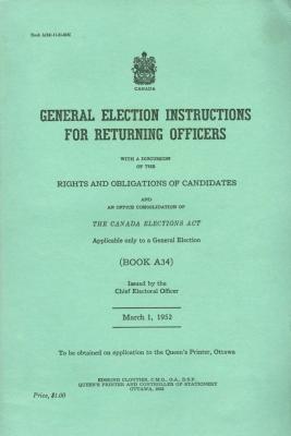 General Election Instructions For Returning Officers (1952-03-01)