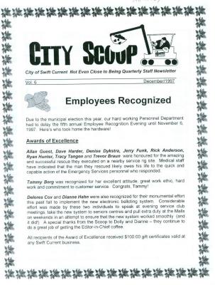 City Scoop Swift Current Newsletter, Vol 6 (1997-12)