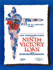 Ninth Victory Loan Proof of Purchase (1945)