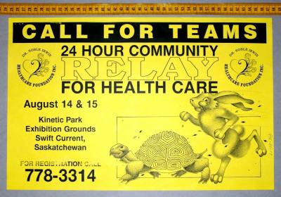 24-Hour Community Relay for Health Care Poster (1999-08-14)