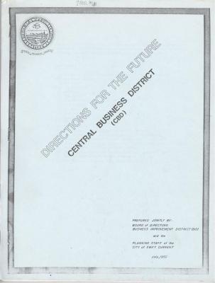 Central Business District Planning Document - Directions For The Future (1982-07);Central Business District Planning Document - Directions For The Future (1982-07);Directions For The Future - Central Business District Planning Document (1982)