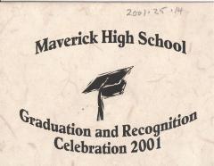 Maverick School Graduation Announcement (2001);Maverick School Graduation Announcement (2001)