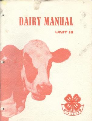 Dairy Manual Unit III Book