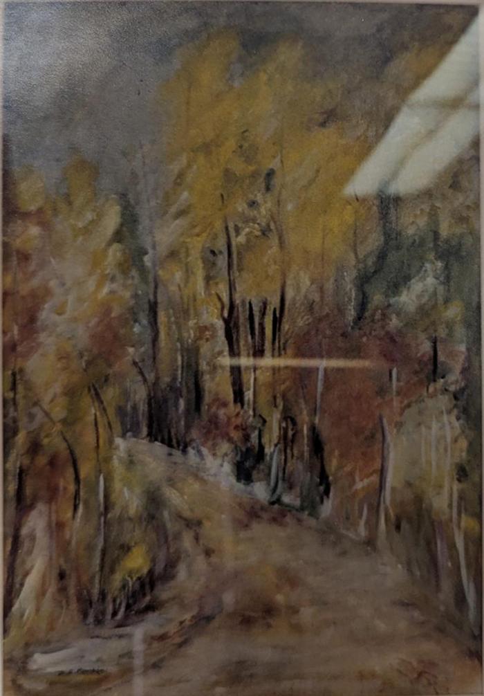 Untitled Landscape, Road in Autumn Season