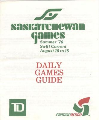 Saskatchewan Summer Games Guide (1976-08-14)