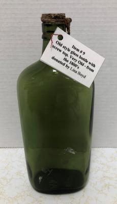 Bottle - dark green glass