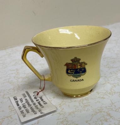 Cup & Saucer commemorate the Royal Visit of 1939