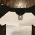 The tie on a paper T-shirt