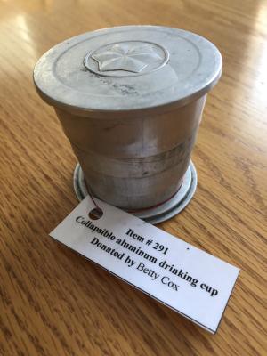 Collapsible aluminum drinking cup