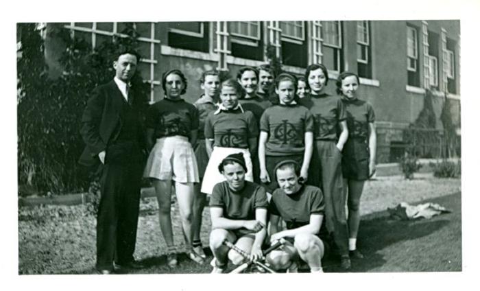 Photograph;Swift Current Collegiate Institute, Girls Softball Team (c.1940s)