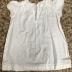 White muslin baby dress