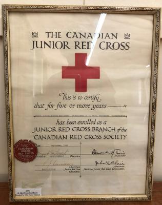 Jr. Red Cross Certificate - Armentieres