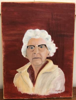 Oil Portrait of Mrs. Lempi Davies