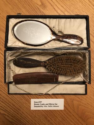 Brush, Comb and Mirror Set