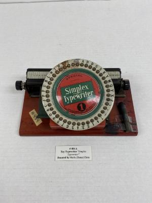 Toy Typewriter "Simplex Typerwriter"