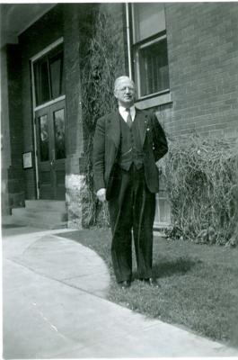 Dr O.M. Irwin at Hospital (c.1950)