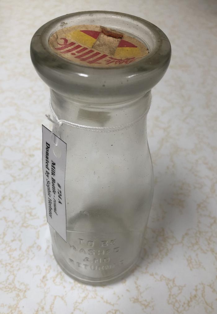 Milk Bottle - round