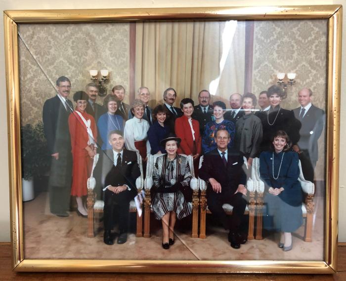 Photo - Queen Elizabeth, Prince Phillip and entourage during visit to Saskatchewan - 1988