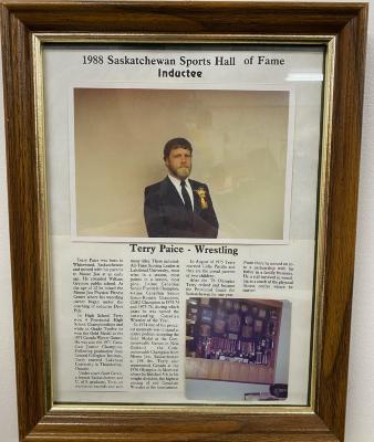 Framed Picture of Terry Paice