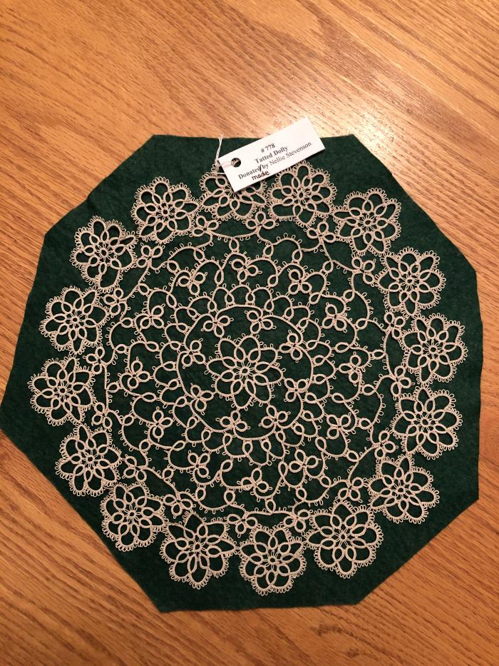 Tatted Doily - made by Nellie Stevenson