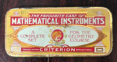 Mathematical Instruments in metal case