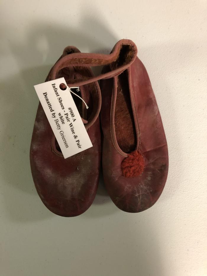 Infant Shoes - wine colored