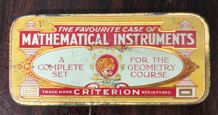 Mathematical Instruments in metal case