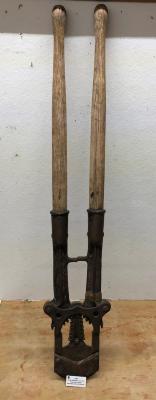 Cattle Dehorners - long wooden handles over 3 feet in length