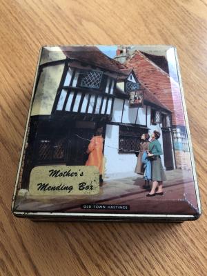 Metal Tin - Mothers Mending Box