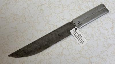 Butcher Knife - made from sawblades, handles made of pipe