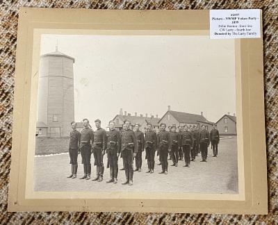 Picture - NWMP Yukon Party - 1899 - Billie Boxtoir -front line - CW Larry - fourth line