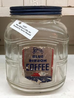 Blue Ribbon Coffee Jar