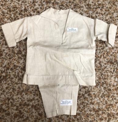 Child's beige suit - top - worn by Dale Armstrong