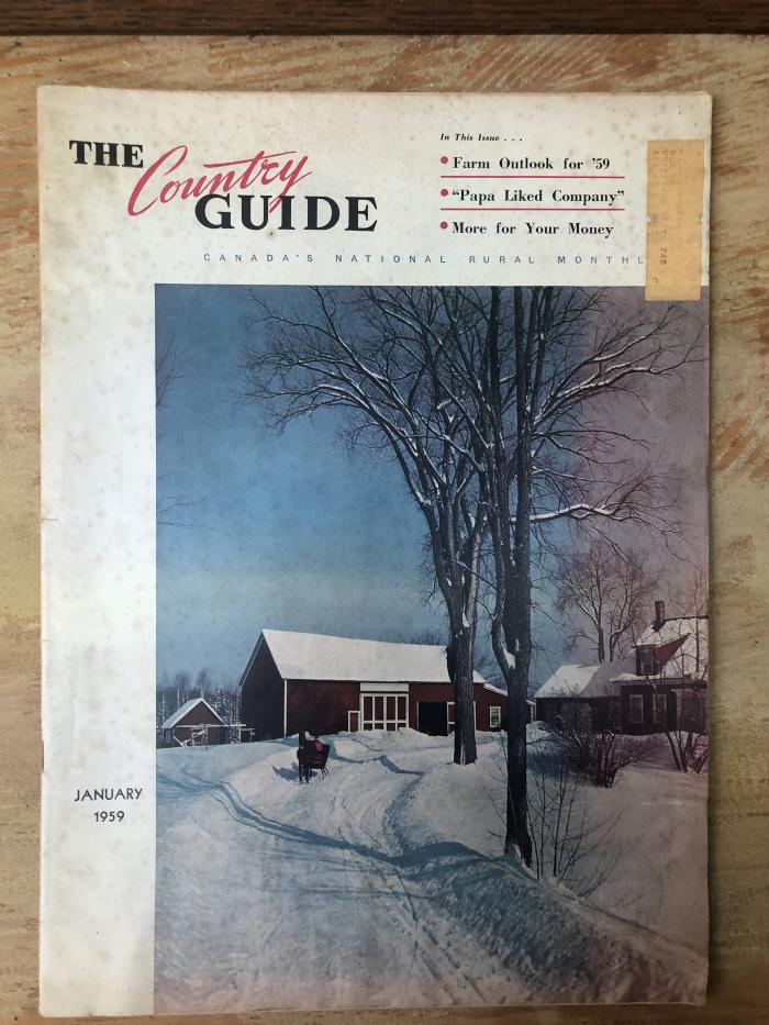 Magazine - The Country Guide (January, 1959)