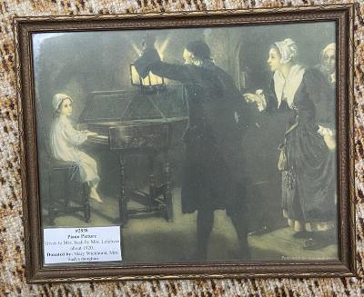 Piano Picture - Given to Mrs. Sash by Mrs. Lefebvre about 1920.