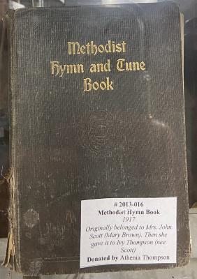 Methodist hymn and tune book: <i>belonged to Ivy Thompson</i>