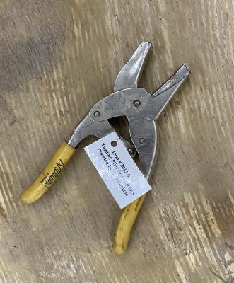 Tagging pliers for metal tags