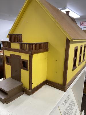 Model of Swedish Mission Church - Scale Model (1" = 24 inches) of the original. Swedish Mission Church organized in October 1888. Still in existance on the original site - NE4-32-18-2-2. Model was made by Norman Zakrison.