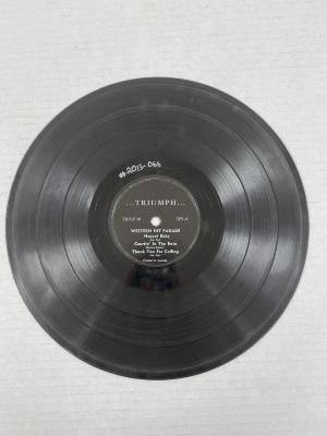 78 rpm. record: <i>Triumph (black)</i>