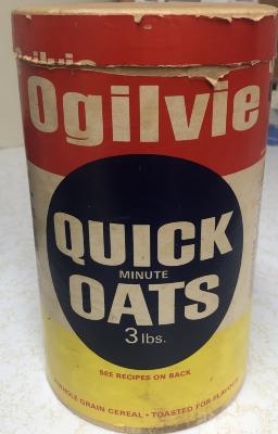 Quick minute oats: <i>3 lbs.</i>