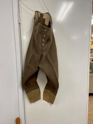 Military slacks worn by R. A. Nicol in World War 2.