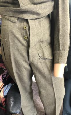 Army slacks worn by R. A. Nicol in World War 2.